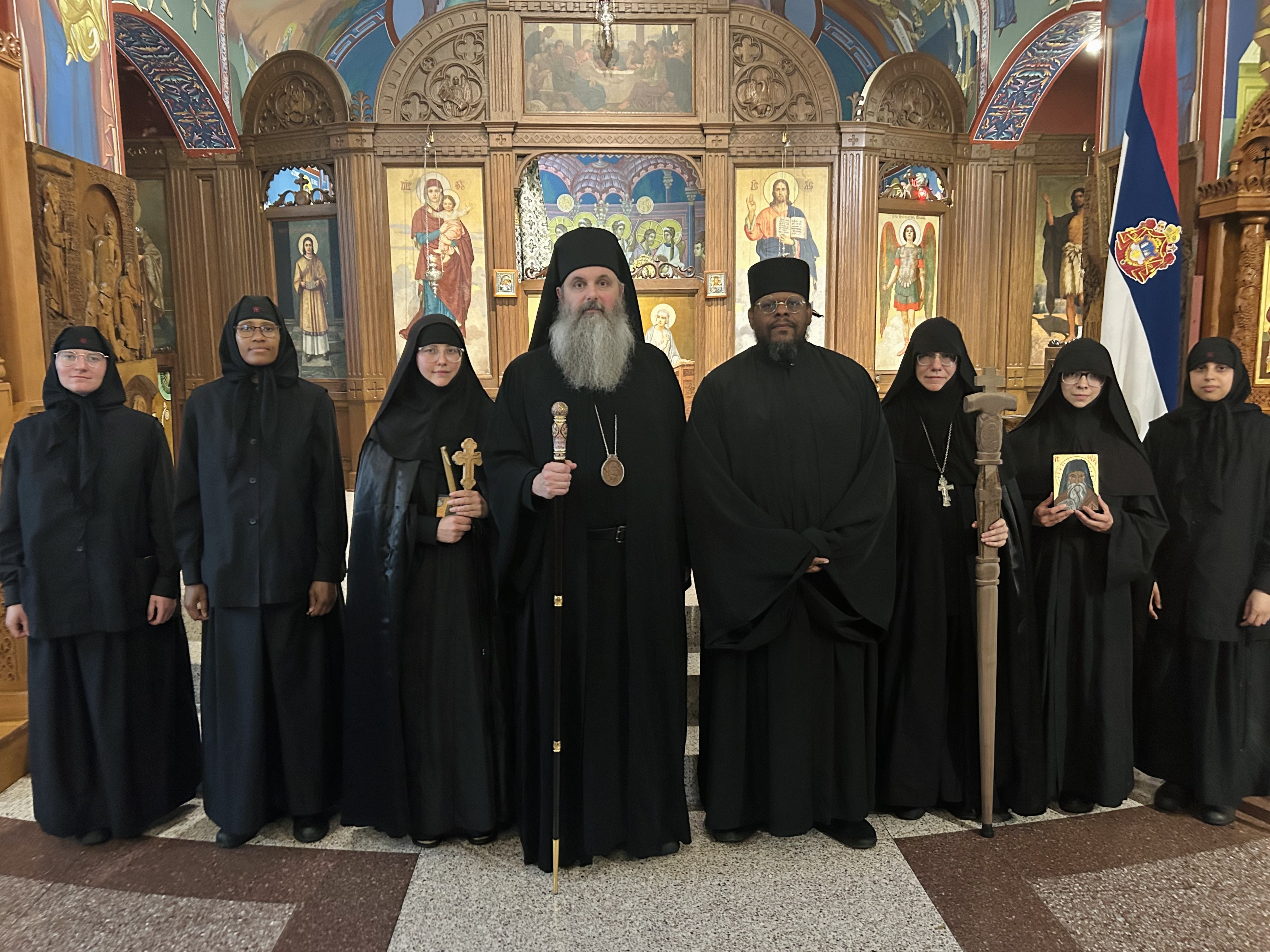 Mati Mardarija Enthroned as Abbess, Mother Silouana Tonsured into the Small Schema